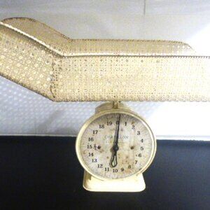 Antique BABY SCALE Doctors Office 20lbs Weight Scale Chatillon New York USA